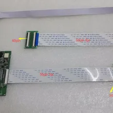 Универсальный HDMI VGA 2AV 60PIN ttl LVDS плата контроллера Модуль монитор Комплект для Raspberry PI lcd HSD080IDW1 панель