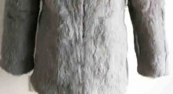 Новое теплое пальто с натуральным мехом, повседневная верхняя одежда, большие размеры, пальто с капюшоном TBSR270 - Цвет: Серый