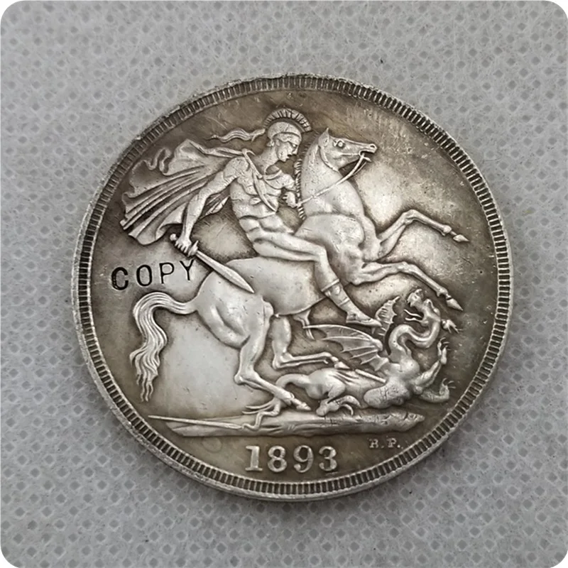 Hobo Creative 1893 Серебряная корона Великобритании королева Виктории витая головка