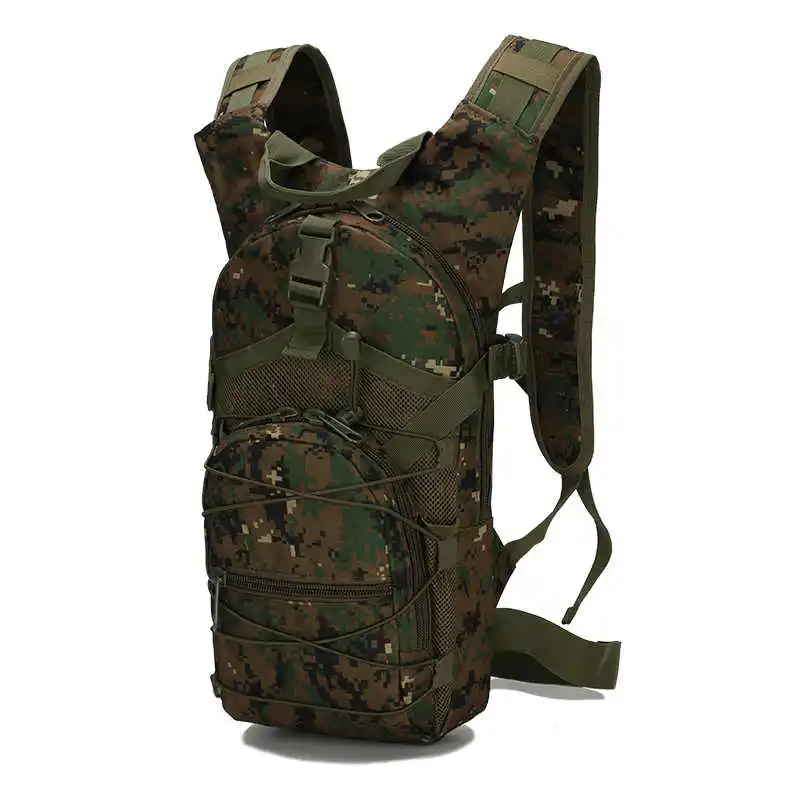 15L армейский походный Тактический Рюкзак Molle militar 800D Оксфорд велосипедные сумки, спортивные рюкзаки для альпинизма и кемпинга - Цвет: green 2 no water bag