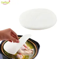 Delidge, 12 шт./лот, пищевое масло на бумаге, суповое масло на бумаге, поглощающее масло, мембранные прокладки диаметром 20 см, впитывающая масло бумага - изображение