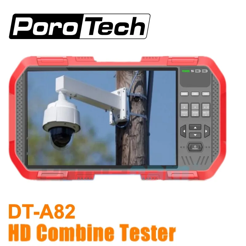 Тестер тестер H.265 4K IP TVI CVI AHD аналоговых камер с кабелем POE ONVIF RJ45 TDR|Монитор и