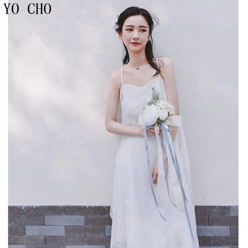 

YO CHO white ivory rose peony Bridesmaid Bouquet chair back flower DIY silk flower wedding decoration artificial wedding flower