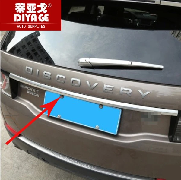 1Pcs Chrome Rear Door Tailgate Trunk Lid Protection Car Rear Bumper Guard Trunk Edge Trim Cover For Discovery Sport 2015-2020 1Pcs Chrome Rear Door Tailgate Trunk Lid Protection Car Rear Bumper Guard Trunk Edge Trim Cover For Discovery Sport 2015-2020