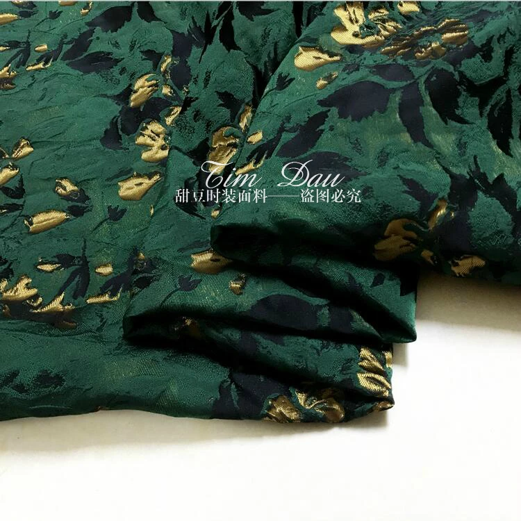 Высококлассное платье из жаккардовой ткани, тренчкот, парчовое платье