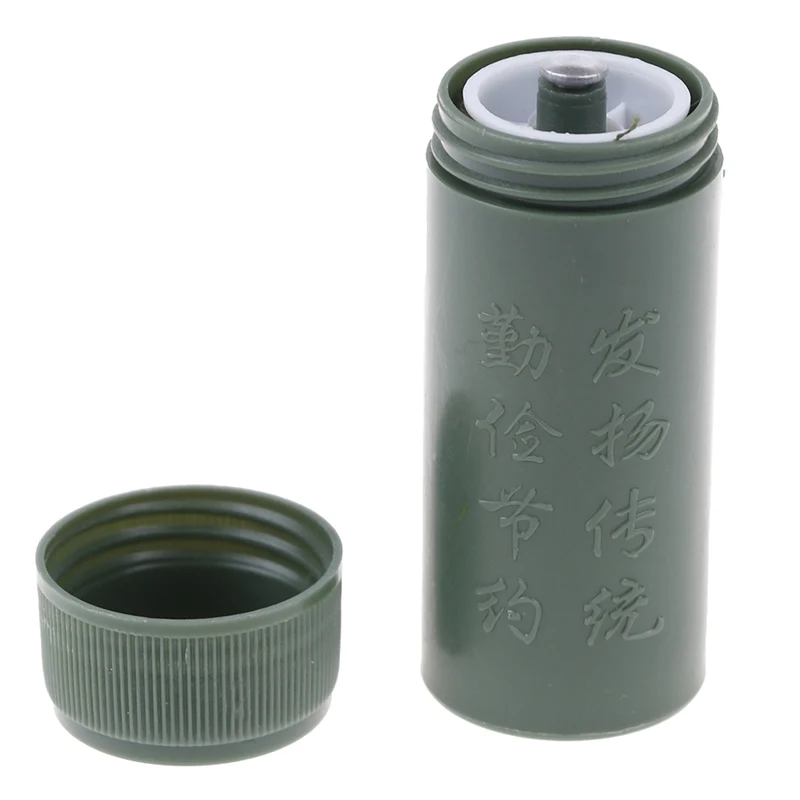 

7pc/set Portable Mini Army Green Stainless Steel Sewing Kit Craft Sewing Tools Box Set Cylinder Case Travel With Threads Needles