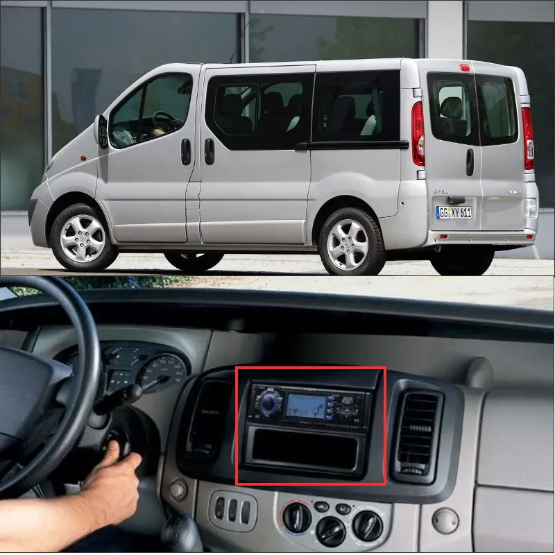 Liislee 2 DIN рамка панель для Renault trafc для Opel Vivaro для Nissan Primastar Aftermarket Радио DVD gps Navi установка