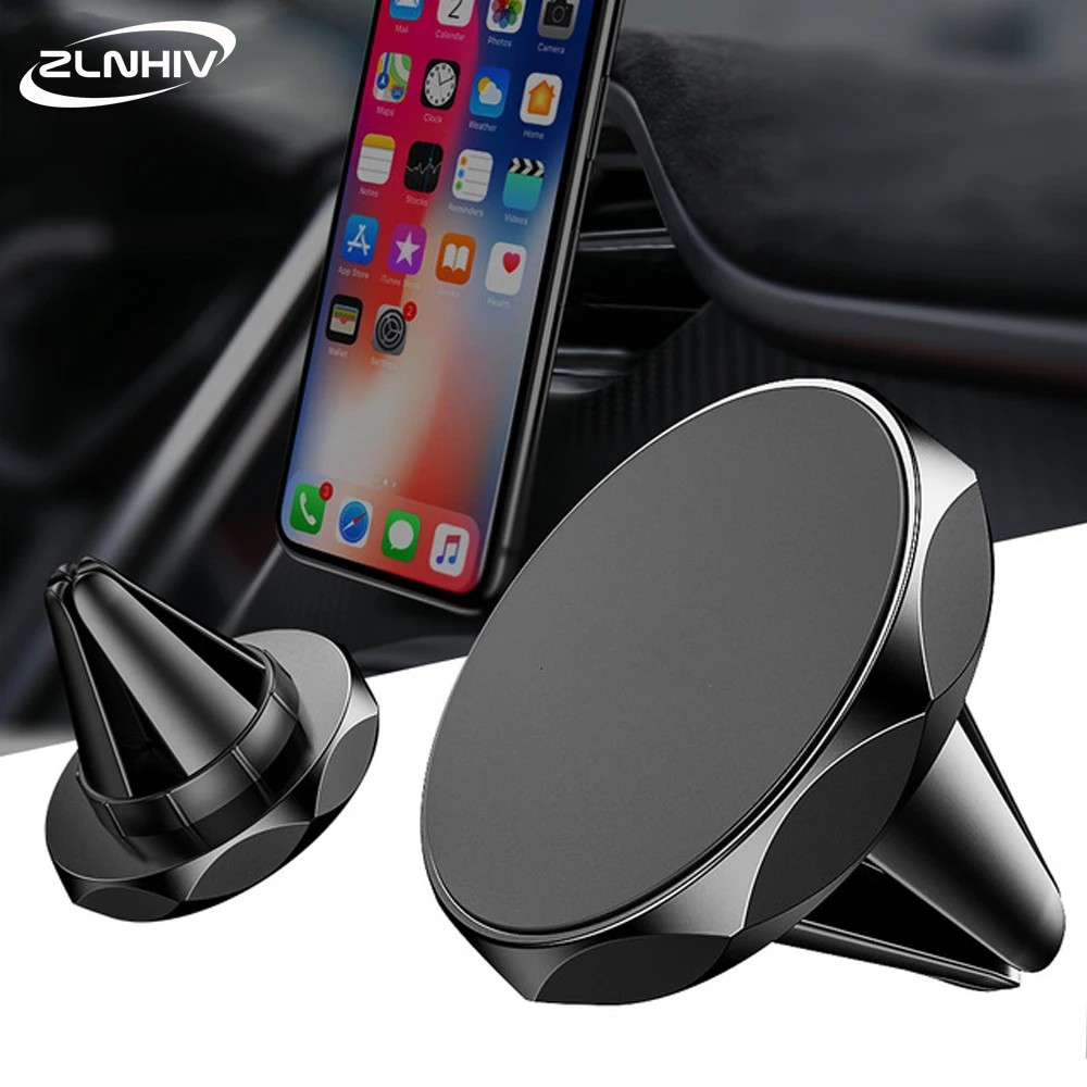 ZLNHIV magnetic holder for phone in car for iphone mobile cell stand mount support smartphone cellphone accessories round magnet