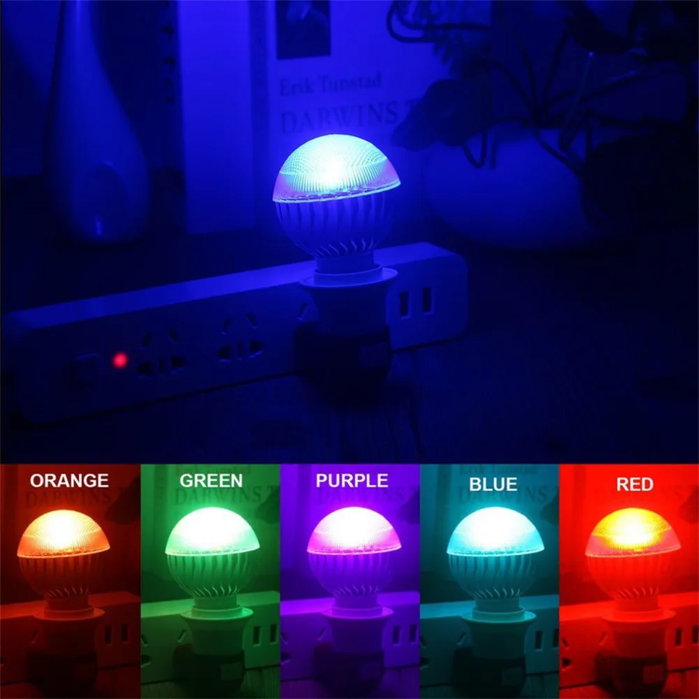 E27 2 Million Color RGB LED Light Flash Bulb with Remote Control Light