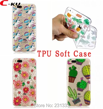 

C-ku Flower Fruit Soft TPU Case For Xiaomi 6 6X 5X Redmi NOTE 4 For Huawei Y5 2017 Y9 2018 Cartoon Watermelon Cover Luxury 20pcs