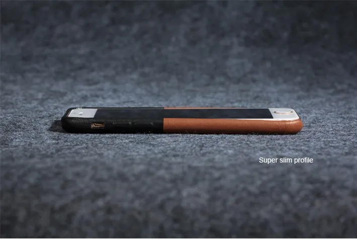 Мода ручной высокое качество из натуральной кожи тонкий телефон чехол для iPhone 6/6S с soomth и suface