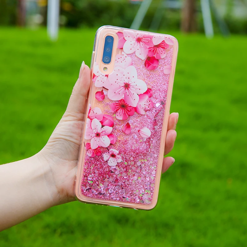 Чехол для Samsung galaxy A3 A5 A7 2016 J2 J3 J5 J7 Prime J4 J6 Plus J8 2018 чехол из ТПУ с динамическим жидким