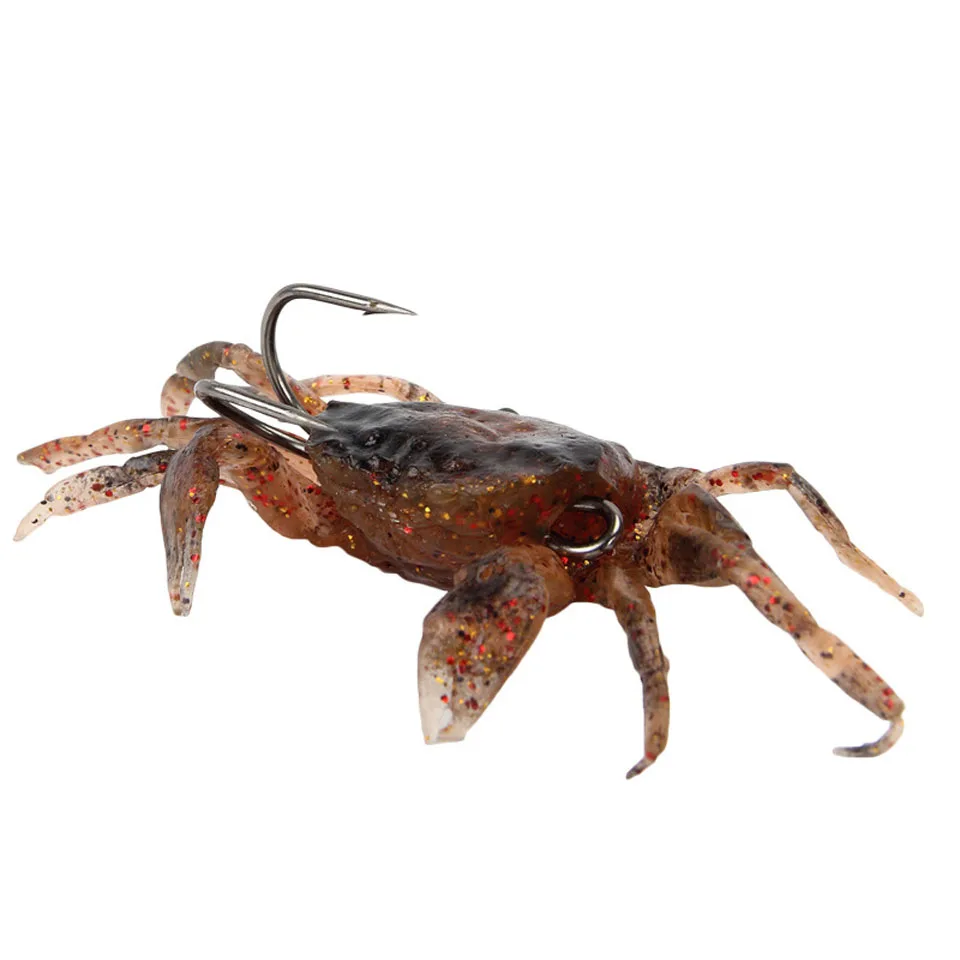 

1PCS 8cm/34.5g Soft Fishing Crab Lures Bait Artificial with Hooks Simulation Saltwater Lure Pesca Carp Fishing Lure Soft