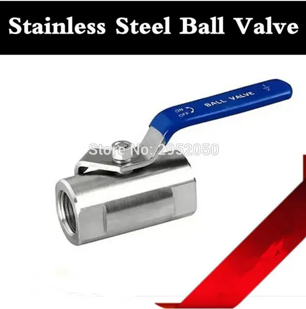 304 Stainless Steel Ball Valve Vinyl Handle WOG1000 Free shipping G1/2