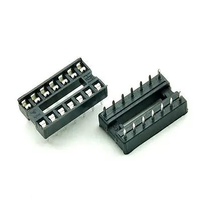 68PCS 14 Pin DIP IC Socket Adapter 14Pin Pitch 2.54mm Connector | Строительство и ремонт
