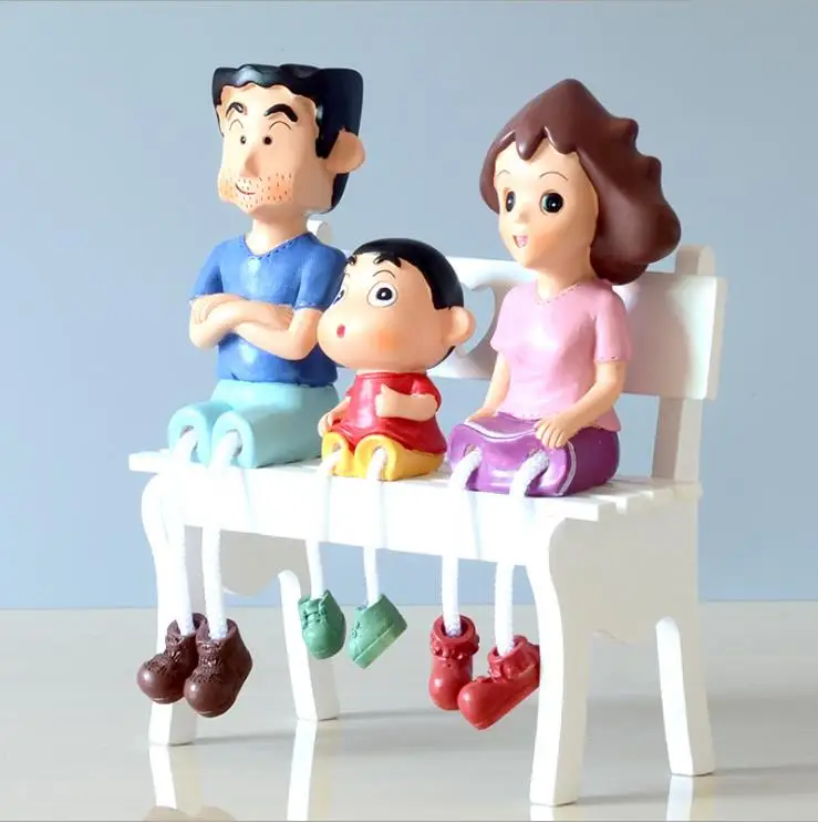 3 шт./компл. милые полимерные сказочные украшения для сада карандаш Shinchan