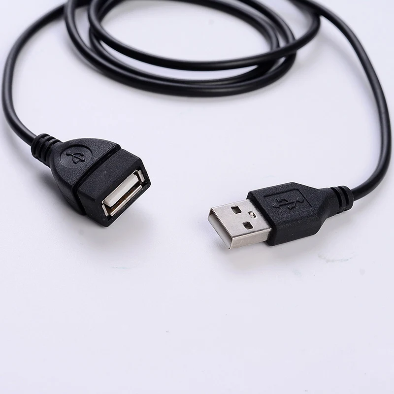 USB кабель-удлинитель, Супер Скоростной USB 2,0 кабель для мужчин и женщин, 1 м, кабель-удлинитель для синхронизации данных USB 2,0