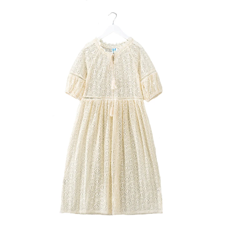 

2018 Summer Girls Dress Children Princess Dresses Kids Lace Clothing Long Style Big Girls Party Costum High Quality 6Y-14Y