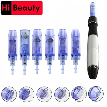 

50pcs/lot Bayonet Tattoo Needles Cartridges Microneedle 3D 9 12 36 42 Pin Micro Nano Round For Electric Dr Derma Pen Tattoo Tips