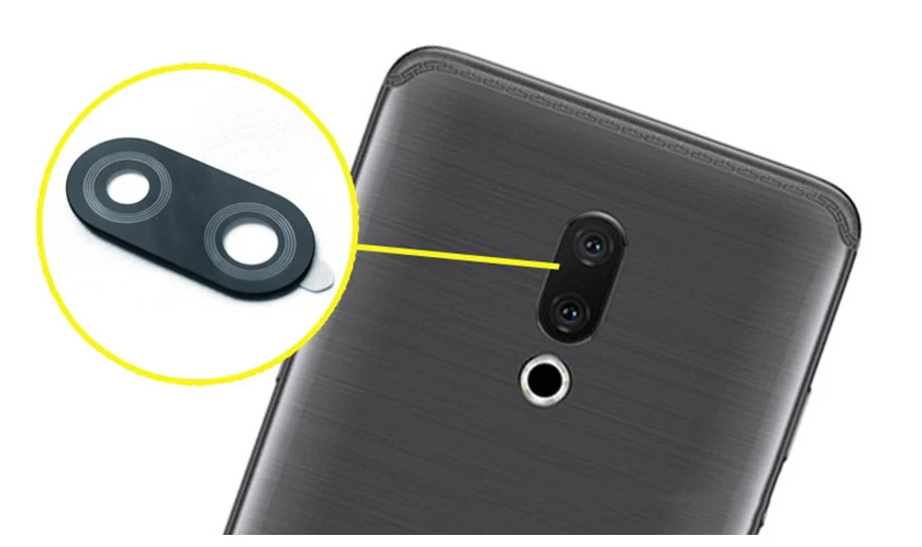 1pcs New Back Rear Camera Glass Lens for Meizu 15 / Plus 16th & Adhesive Glue Sticker | Мобильные телефоны и