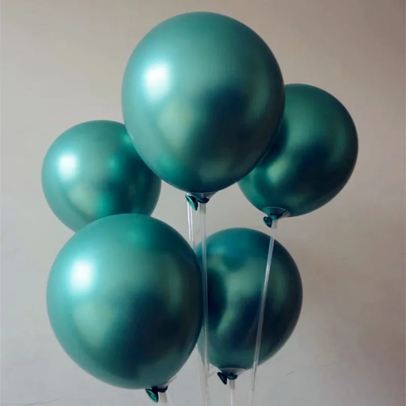 

15pcs/lot 12 inch 3.2g green metal balloon decors wedding ballons birthday party supplies inflatable helium ballos kids toys