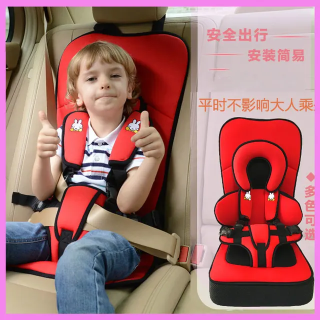 Portable Child Kids Baby Car Safety Seat Booster Cushion Portable Child Kids Baby Car Safety Seat Booster Cushion Heightening Shoulder Pad Five Point Harness