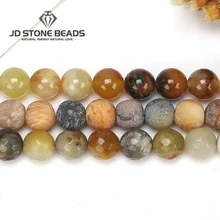 Натуральный Huaxiu нефритовый полуфабрикат ограненный драгоценный камень Мороз Calcedony свободный браслет с бисером ручной работы аксессуар для изготовления ювелирных изделий