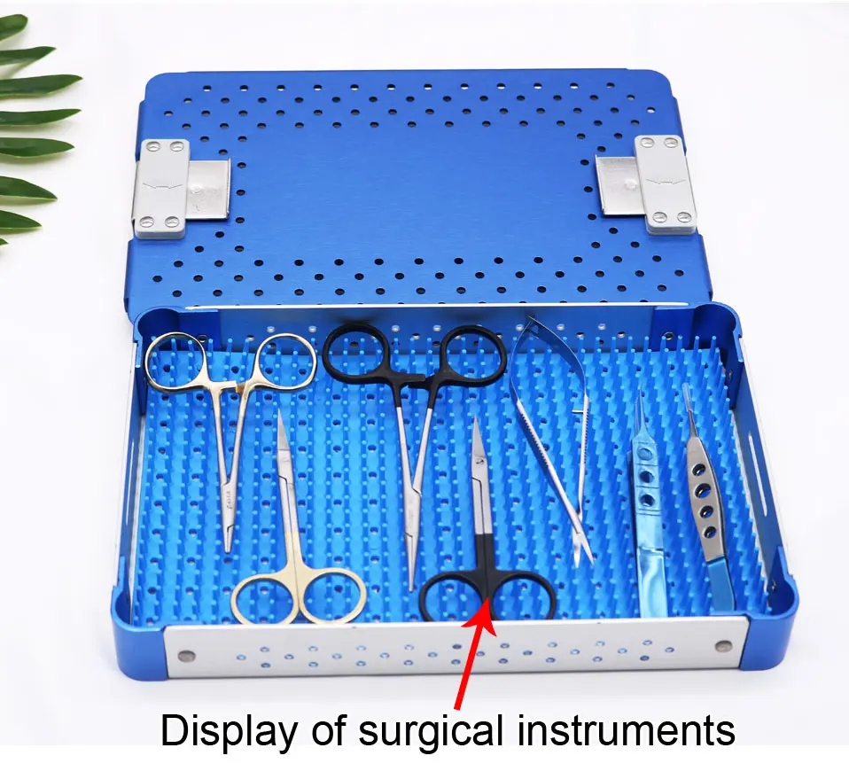 Хирургическая коробка для стерилизации из алюминиевого сплава может стерилизовать офтальмологические инструменты под высокой температурой и высоким давлением