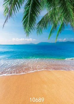 

5x7ft Sea Backgrounds Summer Holiday Photo Backgrounds Coconut Trees Kids Backdrops Beach Photography Backdrops