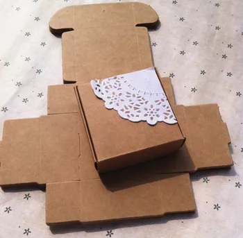 

50pcs Small Kraft Paper Boxes,Cardboard Soap Boxes,Christmas Decorating Gift boxes,Wedding Birthday Party Supply 6.5*6*2cm