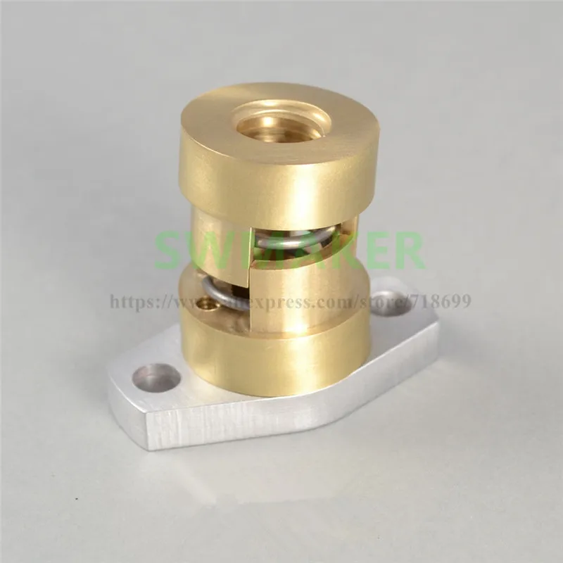 

Brass anti-backlash ACME nut 1/2-10 ACME nut with mounting flange. For CNC Reprap DIY