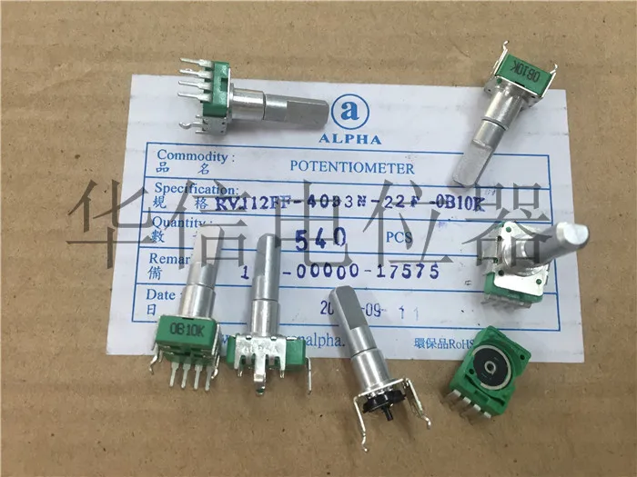 1pcs FOR ALPHA RV112FF-40B3N-22F-0B10K Encoder 360 degree turn gain potentiometer