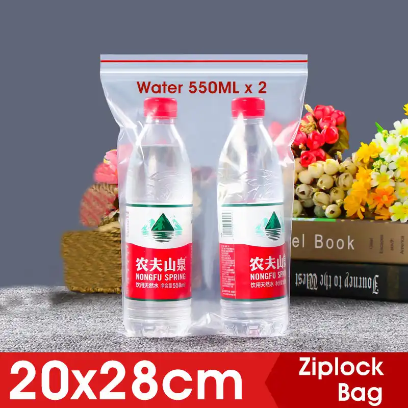 x28cm Clear Plastic Ziplock Bags Makeup Sundries Zipper Zip Lock Plastic Bags For Food Packing Thick Storage Bag Organizer Storage Bags Aliexpress