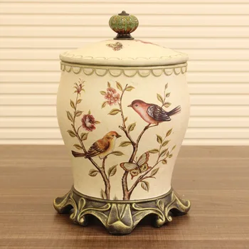 

resin receive barrels of Europe type restoring ancient ways desktop bin sundry receive barrels decorate a storage tank