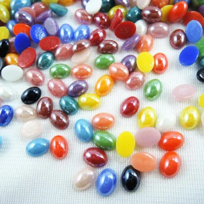 

Mixed Colors 6*8mm 100pcs Oval Glass Flat Back Cabochons Beads Diy Jewelry Findings Decor Craft Scrapbooking HA-30