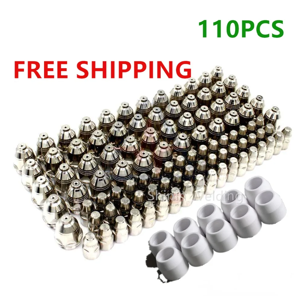 P80 Inverte Plasma Cutter Cutting Gun Plasma Consumable Cutting Torch Accessories Nozzle tips Electrode CNC Cutting knife 110PK