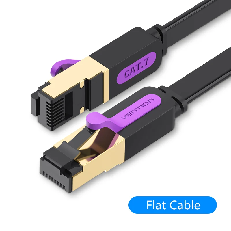 ベント-cat7stp lanイーサネットケーブル,コンピューター