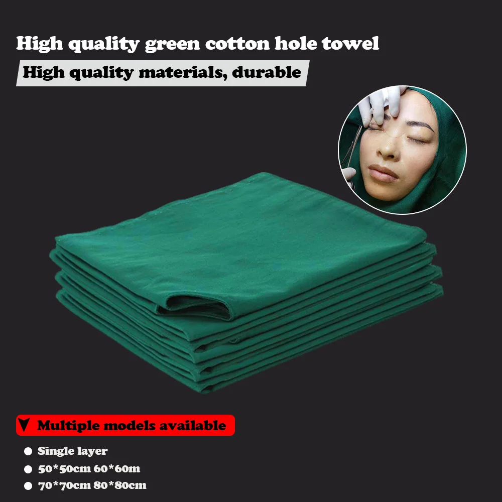 

Cotton double eyelid massage hole towel hole cloth towel with hole exposed face towel high temperature sterilization single doub