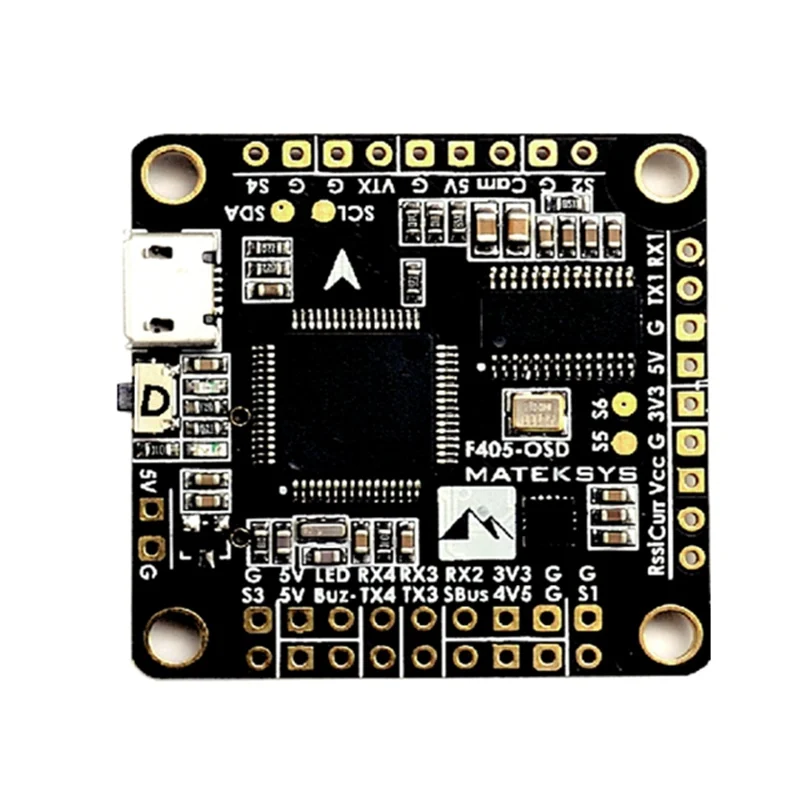 Matek F405-OSD BetaFlight STM32F405 плата управления полетом встроенный Инвертер OSD для SBUS вход для RC мультикоптера