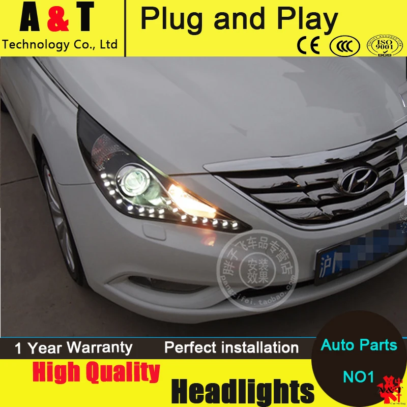 Car Styling For Hyundai Sonata led headlight assembly 2011 2014 sonata8