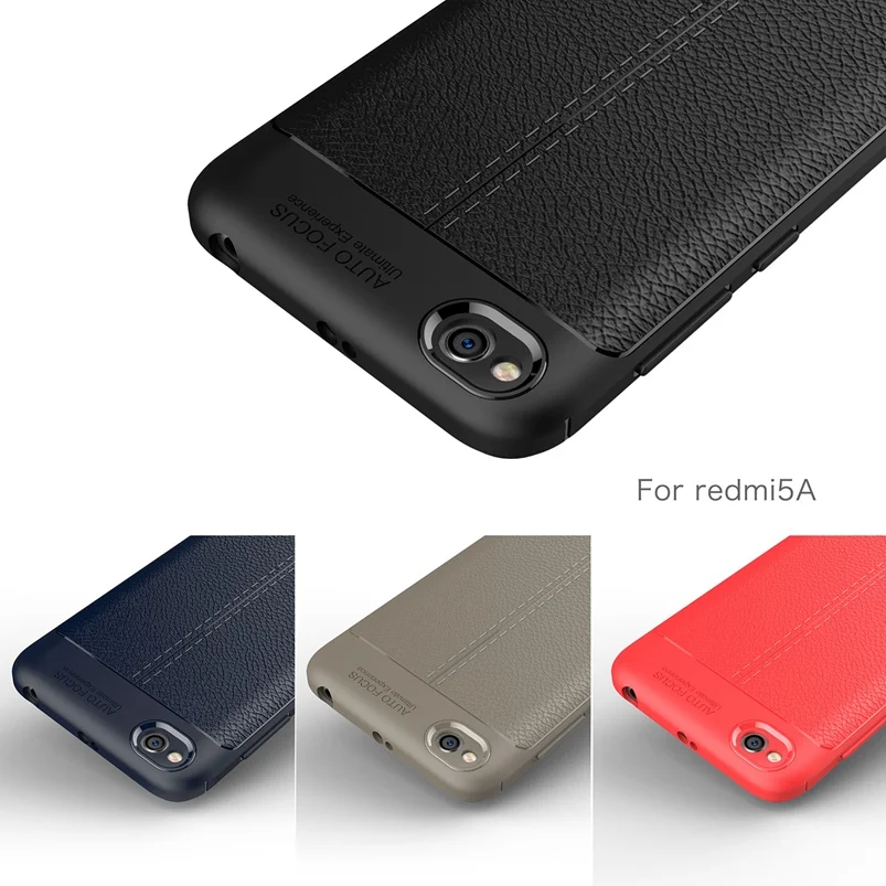 WhaY кожаный чехол для Xiaomi Redmi 5A крышка мягкая TPU силиконовая САППУ задняя ксиоми Xiomi