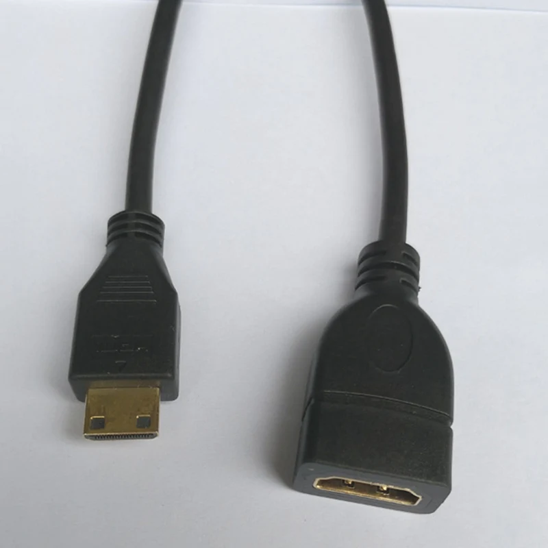 Вверх вниз вправо влево угловой мини HDMI к HDMI мужчин и женщин кабель 10 см для ноутбука ПК HDTV Тип C Hdmi мини HDMI угол адаптера