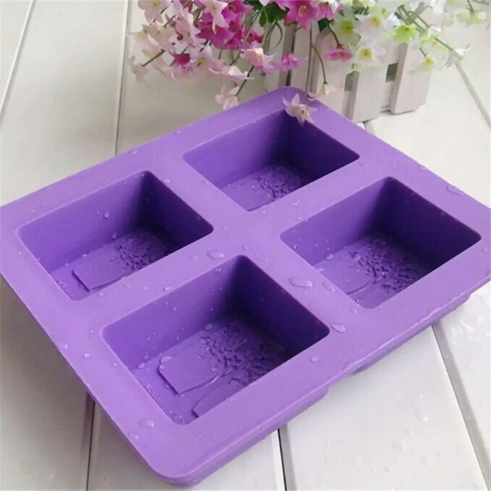 Buy 4 Compartments Tree Soap Mold DIY Handmade Soap