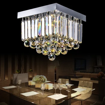 

lamp porch lamp post The circular LED simple rectangular hall aisle stairs Affirmative crystal balcony Pendant light SJ134