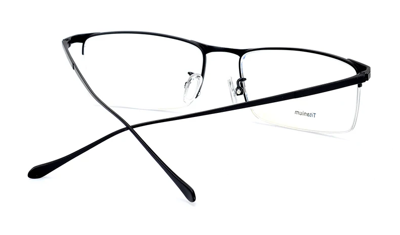 Титановая оправа для очков, мужские ультралегкие квадратные очки для близорукости по рецепту, мужские металлические очки с полной оптической оправой S8803