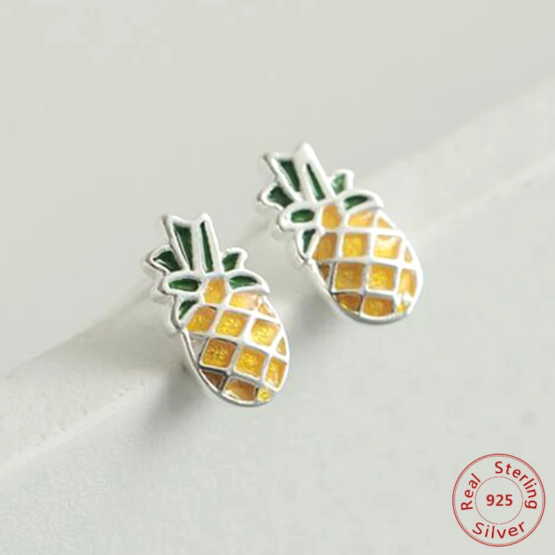 

2019 New Fashion Stud Earrings Pineapple Earrings Trendy Cute Beautiful Birthday Party Earrings for Women Jewelry Gift