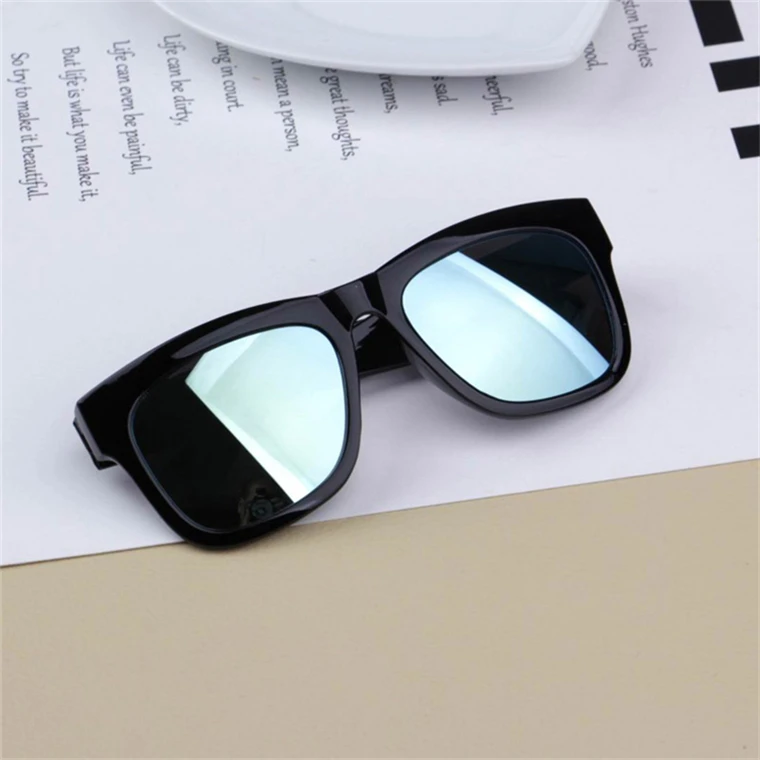 Colorful mercury reflective lens children sunglasses men and women oculos feminino redondo baby anti-UV personality sunglasses  (6)