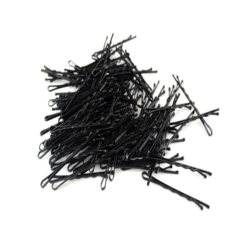100 PCS Hair Clips Wedding Alloy Jewelry Hair Bobby Pins Barrette Hairpins Hair Accessories Black Side Folder Styling Tools