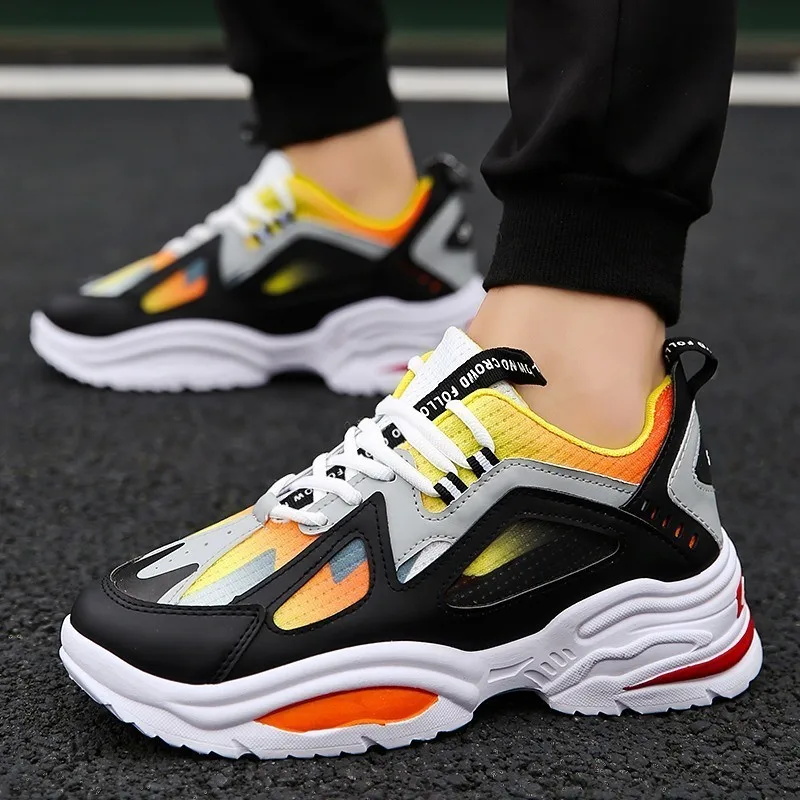 الأزياء Colorblock العلامة التجارية حجم كبير رجل حذاء كاجوال تنفس رياضية مريحة ضوء الذكور الأحذية عالية الجودة أوم Zapatos الأزياء Colorblock العلامة التجارية حجم كبير رجل حذاء كاجوال تنفس رياضية مريحة ضوء الذكور الأحذية عالية الجودة أوم Zapatos
