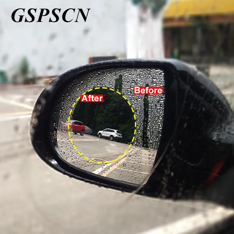 GSPSCN 2pcs Car Rearview Mirror Waterproof Film Protective Film Anti